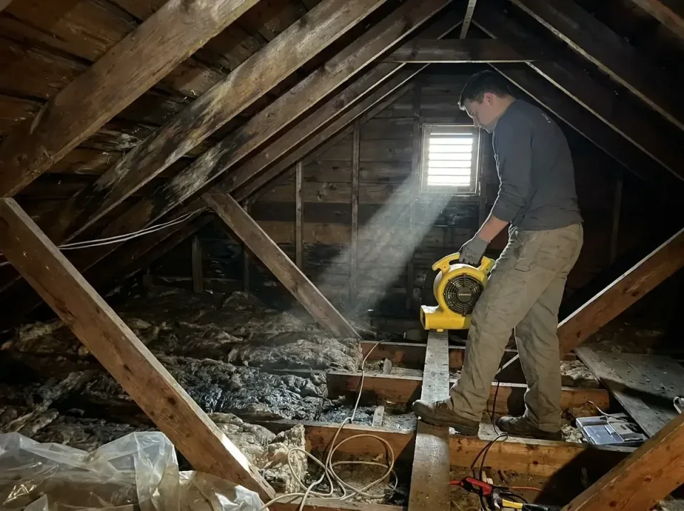 attic-water-damage-drying-proc-007 — frequently asked questions, Emergency Water Extraction & 24/7 Flood Response in Greens…